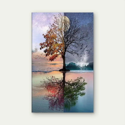 Beautiful Dual Nature of Time  60x90cm Metal Print Ready to Hang