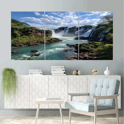 3pcs Karijini National Park in Australia  Wall Art Set Canvas Framed 60x90cm - High Quality Print 100% Australian Made Wall Canvas Ready to Hang