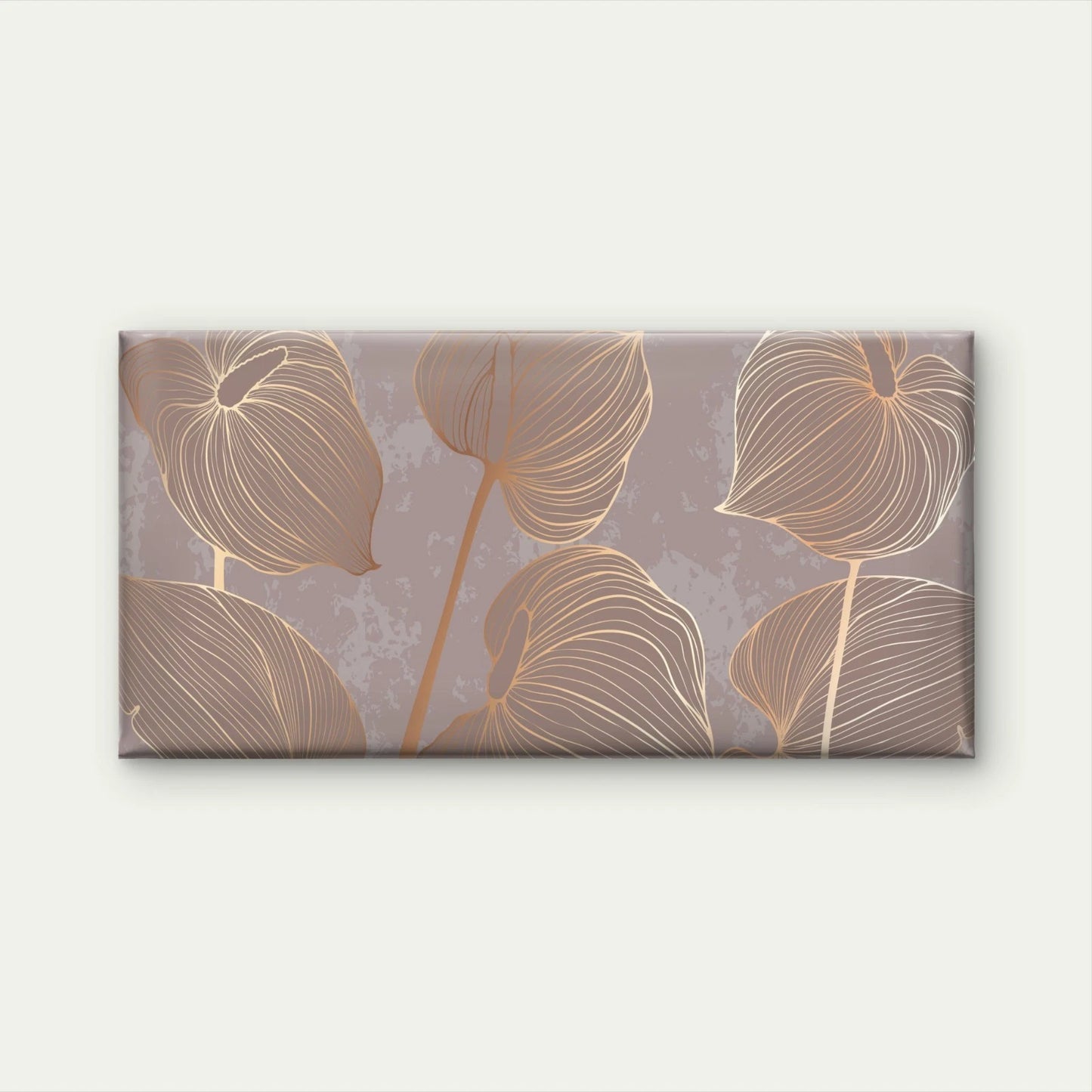 Abstract Floral pattern Wall Art Canvas Office Home Room Framed 120x60cm - Bella Home Decor