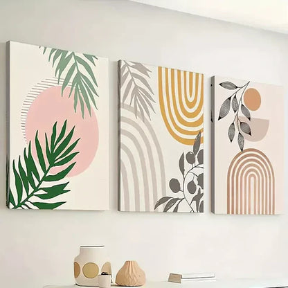 3pcs modern geometric decoration, bohemian style Wall Art Canvas Unframed - High Quality Print 100% Australian Made Wall Canvas