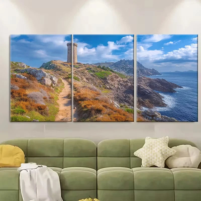 3pcs Beautiful Spanish Hiking Metal Print Ready to Hang Art - Bella Home Decor