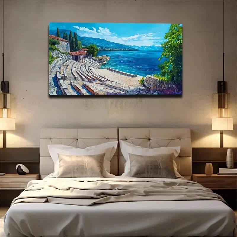 Walls Ecological Style Creative Wall Art Canvas Office Home Room Framed 120x60cm