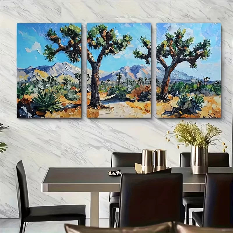 3pcs Joshua Tree National Park Metal Print Ready to Hang Art