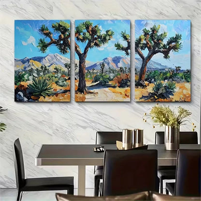 3pcs Joshua Tree National Park Metal Print Ready to Hang Art