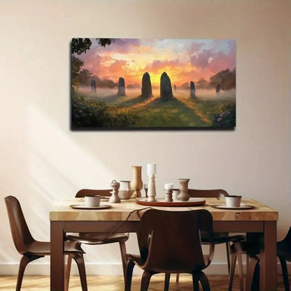 Mystical Landscape Vibrant Wall Art canvas office home room framed 120x60cm - Bella Home Decor
