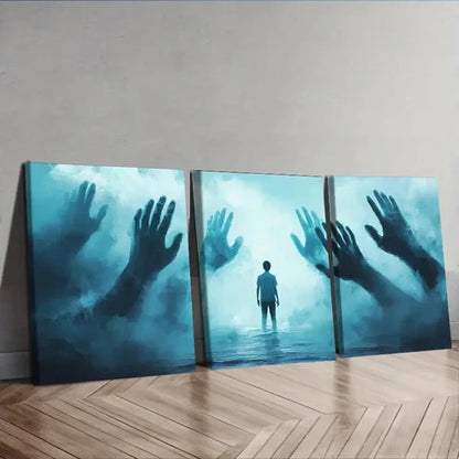 3pcs People who are bound Wall Art Set Canvas Unframed - High Quality Print 100% Australian Made Wall Canvas