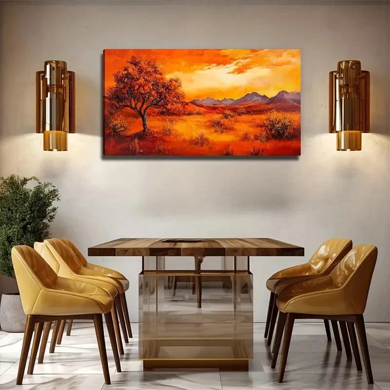 Desert Beautiful Sky Suitable Wall Art Canvas Office Home Room Framed 120x60cm