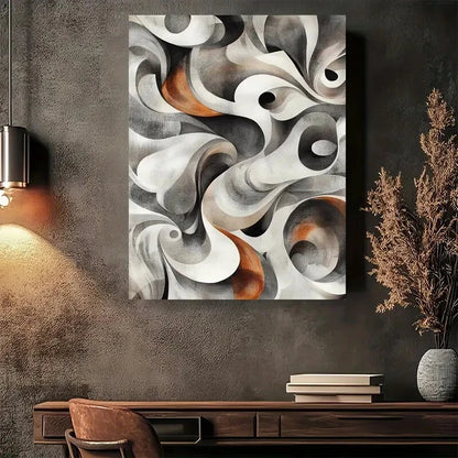 Beautiful Modern Abstract Painting 40x60cm Metal Print Ready to Hang - Bella Home Decor