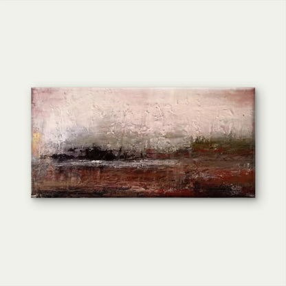 Abstract Textured Impasto Wall Art Canvas Office Home Room Framed 120x60cm - Bella Home Decor