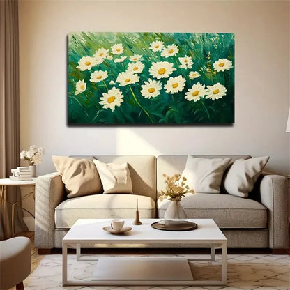 Beautiful Chrysanthemum Spaces Wall Art Canvas Office Home Room Framed 120x60cm