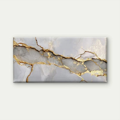 Golden Abstract Gray Wall Art Canvas Office Home Room Framed 120x60cm