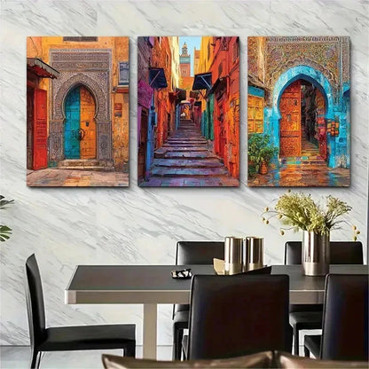 3pcs Exotic Posters Colourful Nature Perfect Wall Art Set Canvas Framed 50x70cm - High Quality Print 100% Australian Made Wall Canvas Ready to Hang