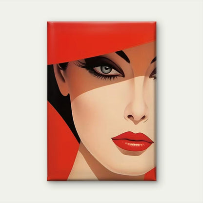 Abstract Red-Rimmed Alluring Eyes Design 60x90cm Portrait Home Decor Wall Print Art - Bella Home Decor