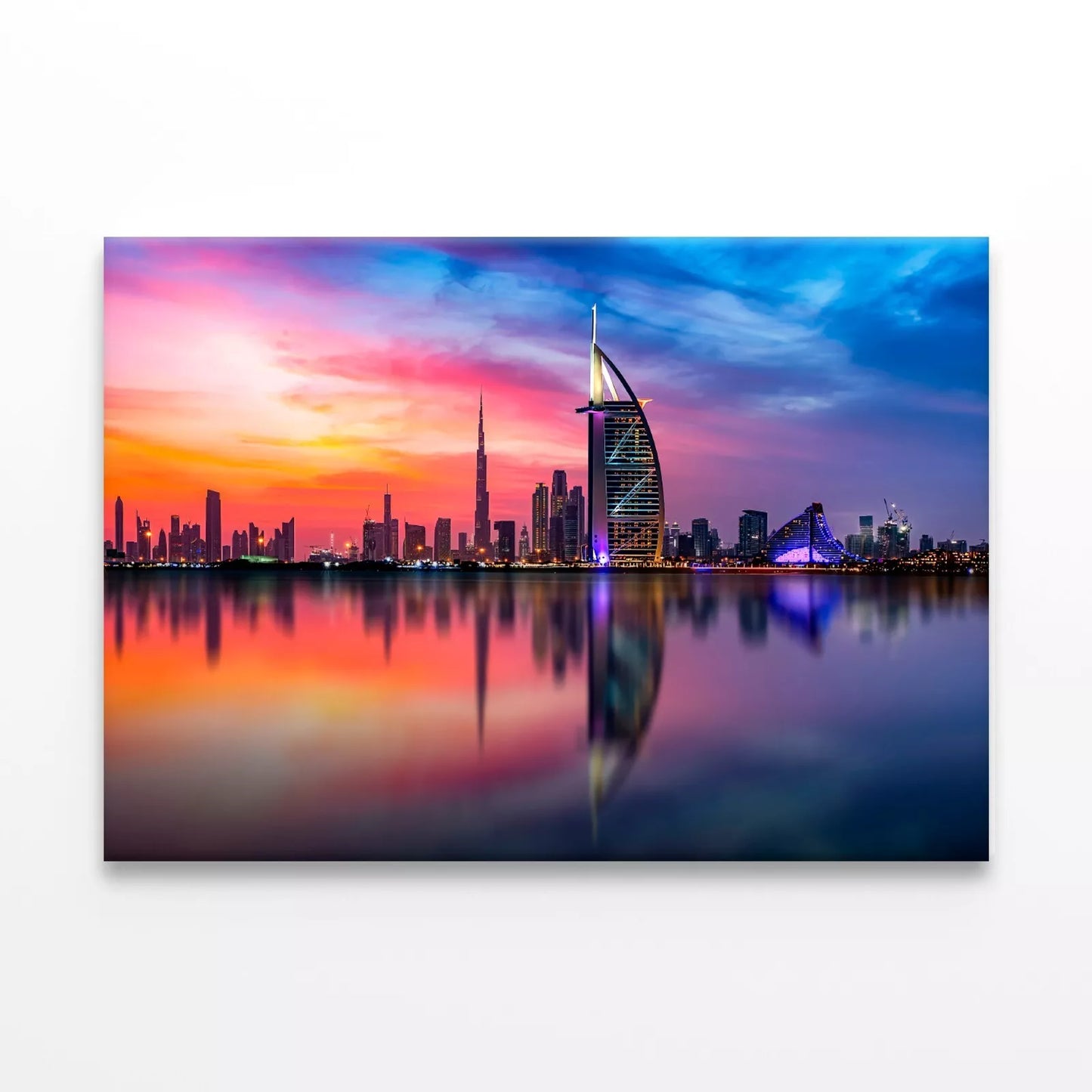 Dubai Skyline And Downtown Wall Art Decor 100% Australian Made - Bella Home Decor