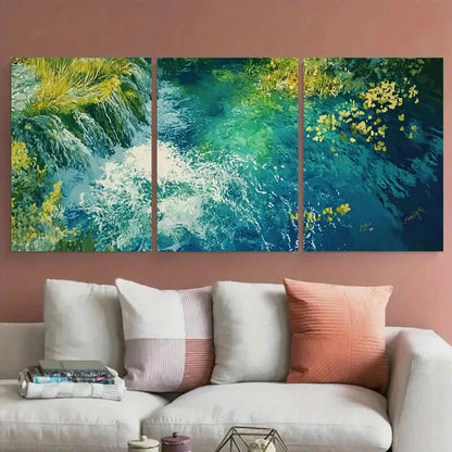 3pcs Veliki Slap and Plitvice Lakes Travel Metal Print Ready to Hang Art