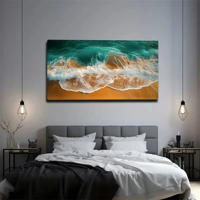 The Natural Landscape Wall Art canvas office home room framed 120x60cm - Bella Home Decor