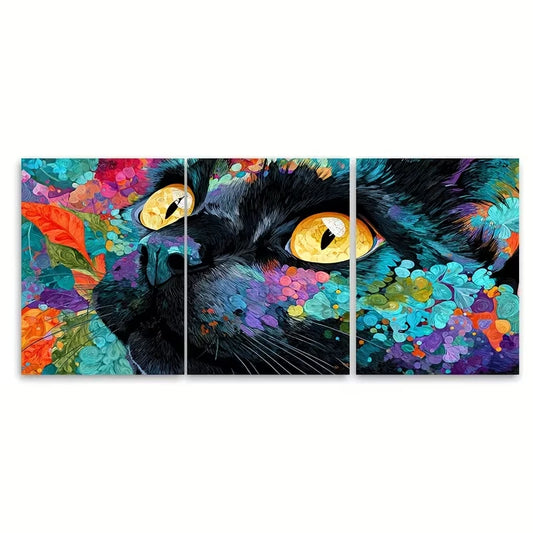 3pcs Aerial Beach View with Umbrellas Metal Print Ready to Hang Art