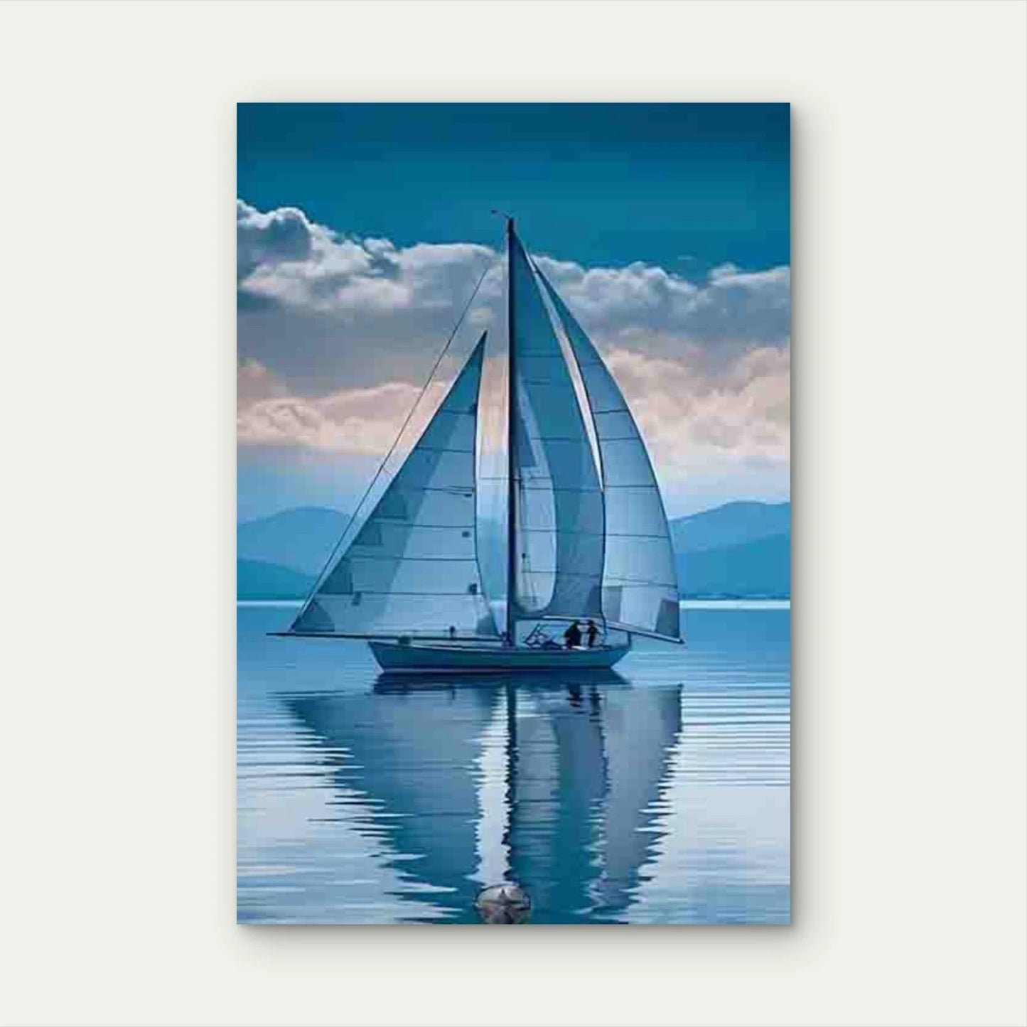 Sailboat Sojourn Metal Print Ready to Hang