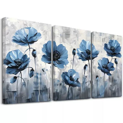 3pcs Modern Botanical Painting Canvas Framed 40x60cm - High Quality Print 100% Australian Made Wall Canvas Ready to Hang