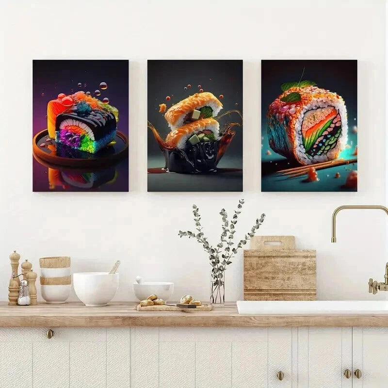 3pcs Deco Modern Style Divine Portrait Perfect Wall Art Set Canvas Framed 50x70cm - High Quality Print 100% Australian Made Wall Canvas Ready to Hang - Bella Home Decor