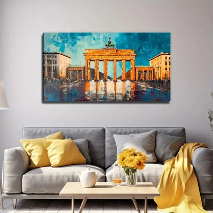 Renowned Travel Destination Wall Art Canvas Office Home Room Framed 120x60cm