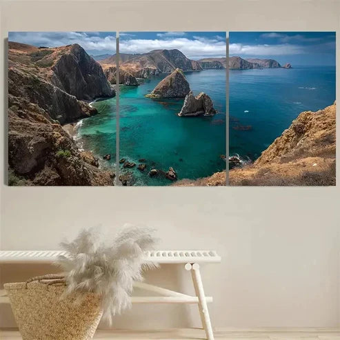 3pcs Islands National Park  Wall Art Set Canvas Unframed - High Quality Print 100% Australian Made Wall Canvas