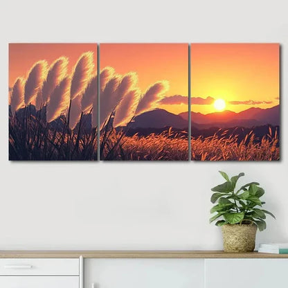 3pcs Exquisite Autumn Sun Shine Calm Perfect Wall Art Canvas Unframed - High Quality Print 100% Australian Made Wall Canvas
