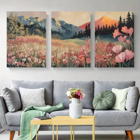 3pcs Artwork, Natural Landscape Wall Art Canvas Unframed - High Quality Print 100% Australian Made Wall Canvas
