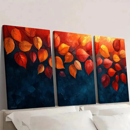 3pcs Vibrant Autumn Scenery Giclee  TR    Wall Art Set Canvas Framed 40x60cm - High Quality Print 100% Australian Made Wall Canvas Ready to Hang - Bella Home Decor