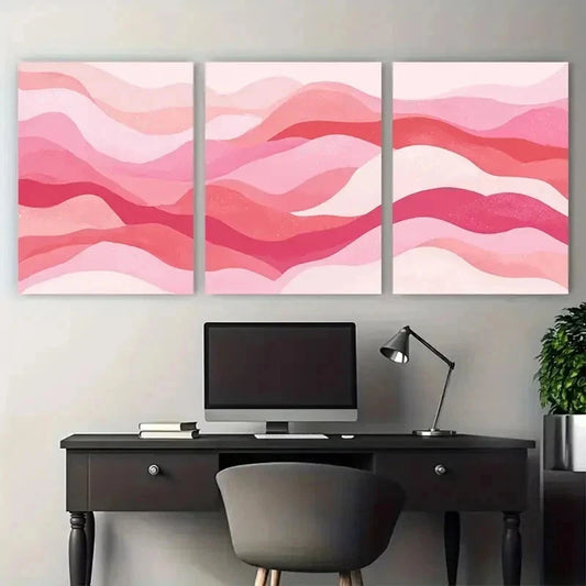 3pcs Minimalist Typography Aesthetic Perfect Wall Art Set Canvas Framed 50x70cm - High Quality Print 100% Australian Made Wall Canvas Ready to Hang