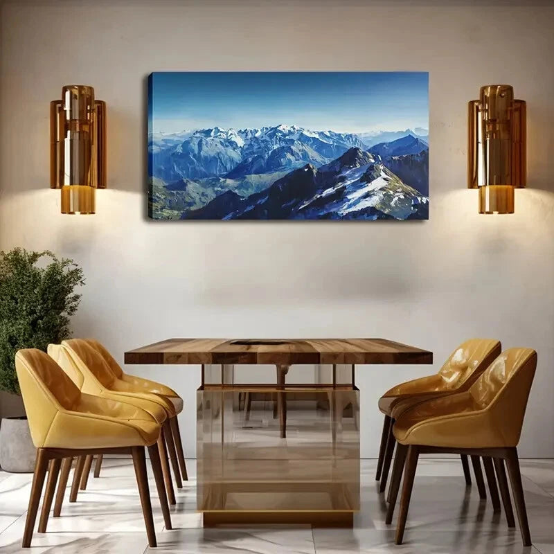 Big Blue Sky and Massive Wall Art Canvas Office Home Room Framed 120x60cm - Bella Home Decor
