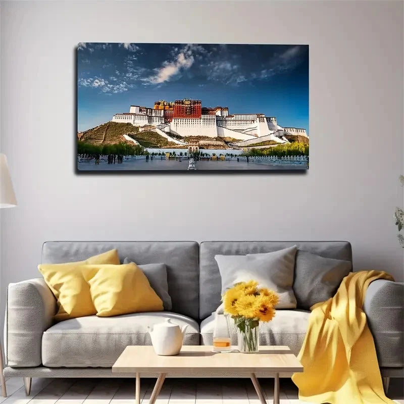 Magical Toiltah Palace Wall Art Canvas Office Home Room Framed 120x60cm
