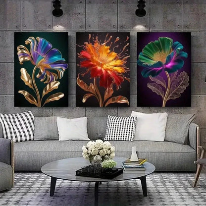 3pcs  Multi-Scene Use Artwork    Wall Art Set Canvas Framed 50x70cm - High Quality Print 100% Australian Made Wall Canvas Ready to Hang - Bella Home Decor