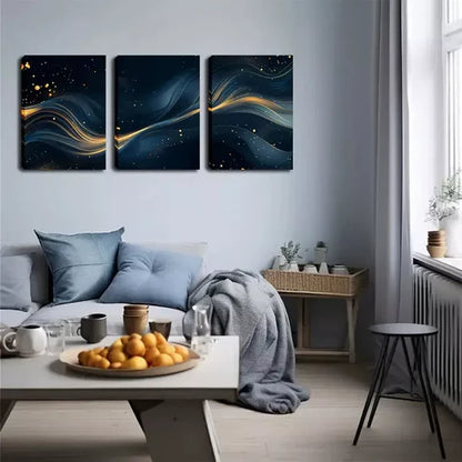 3pcs Solid Pattern Landscape Theme Wall Art Set Wall Art Canvas Unframed - High Quality Print 100% Australian Made Wall Canvas