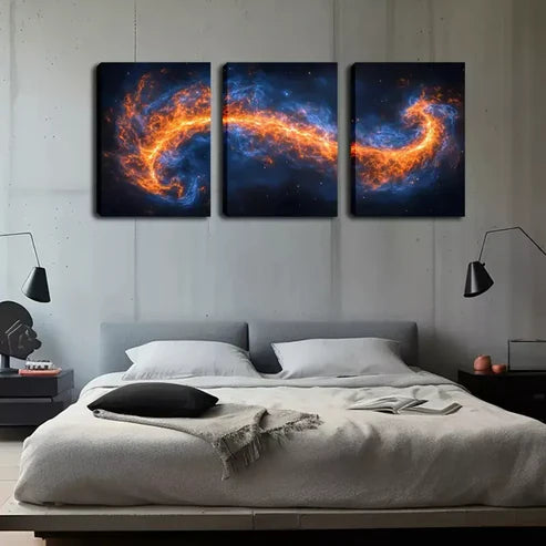 3pcs Shocking, Vast Galaxy Wall Art Set Canvas Unframed - High Quality Print 100% Australian Made Wall Canvas