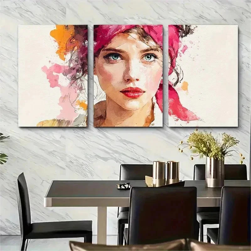3pcs Dolce Far Niente Colorful Perfect Wall Art Set Canvas Framed 50x70cm - High Quality Print 100% Australian Made Wall Canvas Ready to Hang - Bella Home Decor