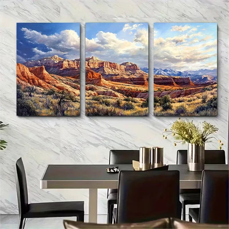 3pcs Brian Head Utah Landscape Metal Print Ready to Hang Art - Bella Home Decor