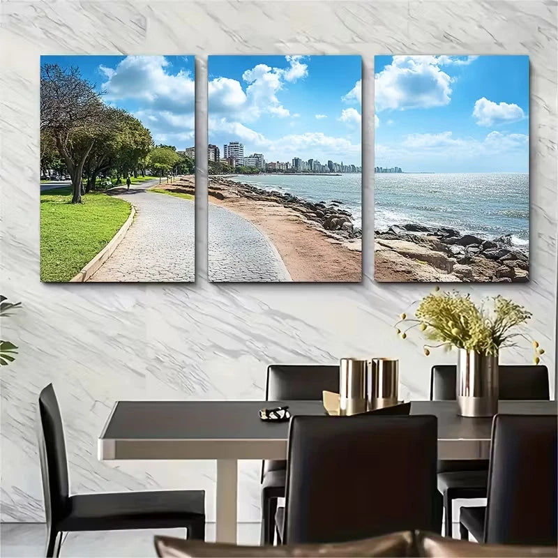 3pcs South American Art Landscapes Metal Print Ready to Hang Art
