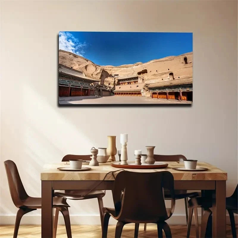 The House Magical Wall Art Canvas Office Home Room Framed 120x60cm