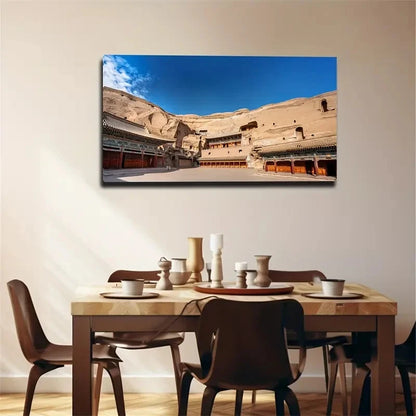 The House Magical Wall Art Canvas Office Home Room Framed 120x60cm