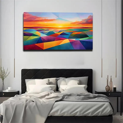 Abstract Colorful Earth Space Wall Art Canvas Office Home Room Framed 120x60cm