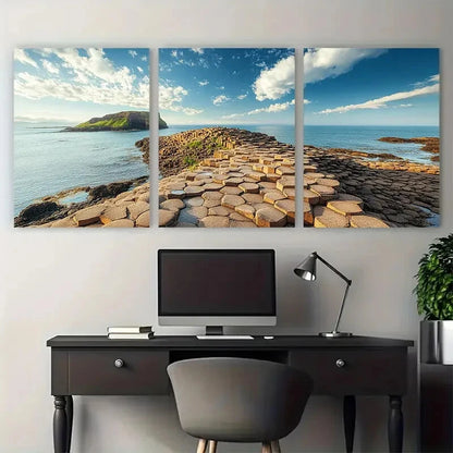 3pcs Northern Ireland with Our Shepherd'S Steps Metal Print Ready to Hang Art
