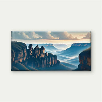 Mountain Landscape Wall Art Canvas Office Home Room Framed 120x60cm