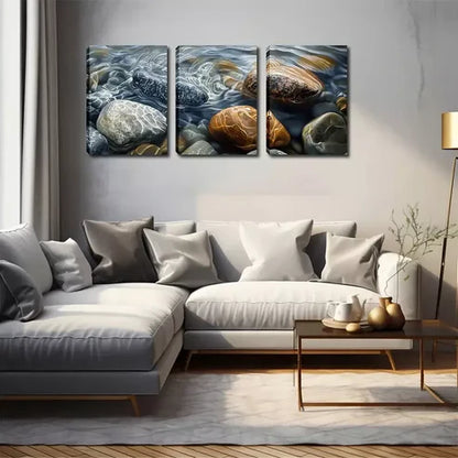 3pcs Art Deco Coastal Canvas Wall Art Set Wall Art Canvas Unframed - High Quality Print 100% Australian Made Wall Canvas - Bella Home Decor