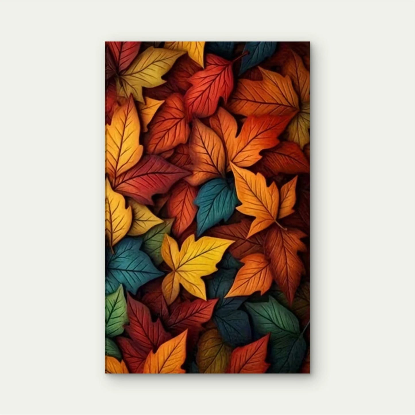 Autumn Leaves Fall Landscape Metal Print Ready to Hang