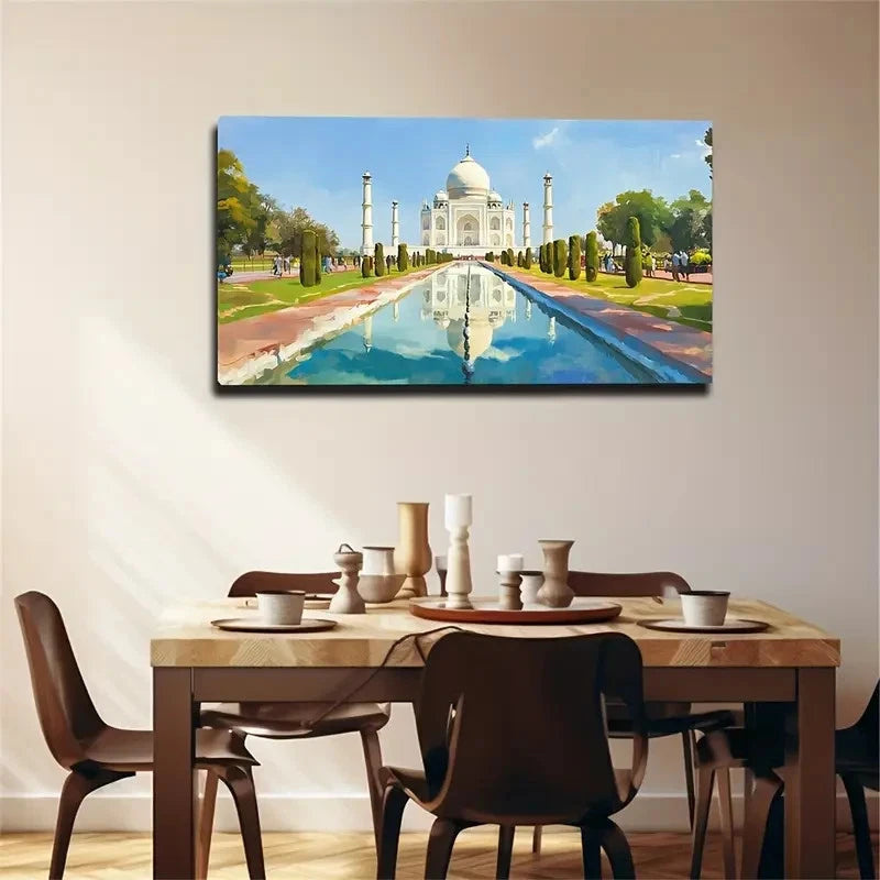 Tourist Attraction Nice Wall Art Canvas Office Home Room Framed 120x60cm