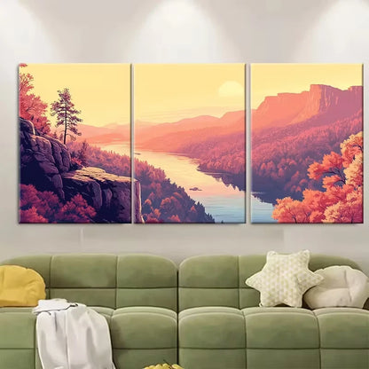3pcs Arkansas Scenic Landscapes Metal Print Ready to Hang Art - Bella Home Decor