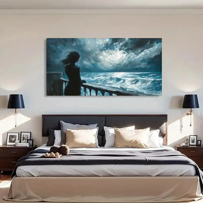 Nature-Inspired Illustration Wall Art Canvas Office Home Room Framed 120x60cm - Bella Home Decor