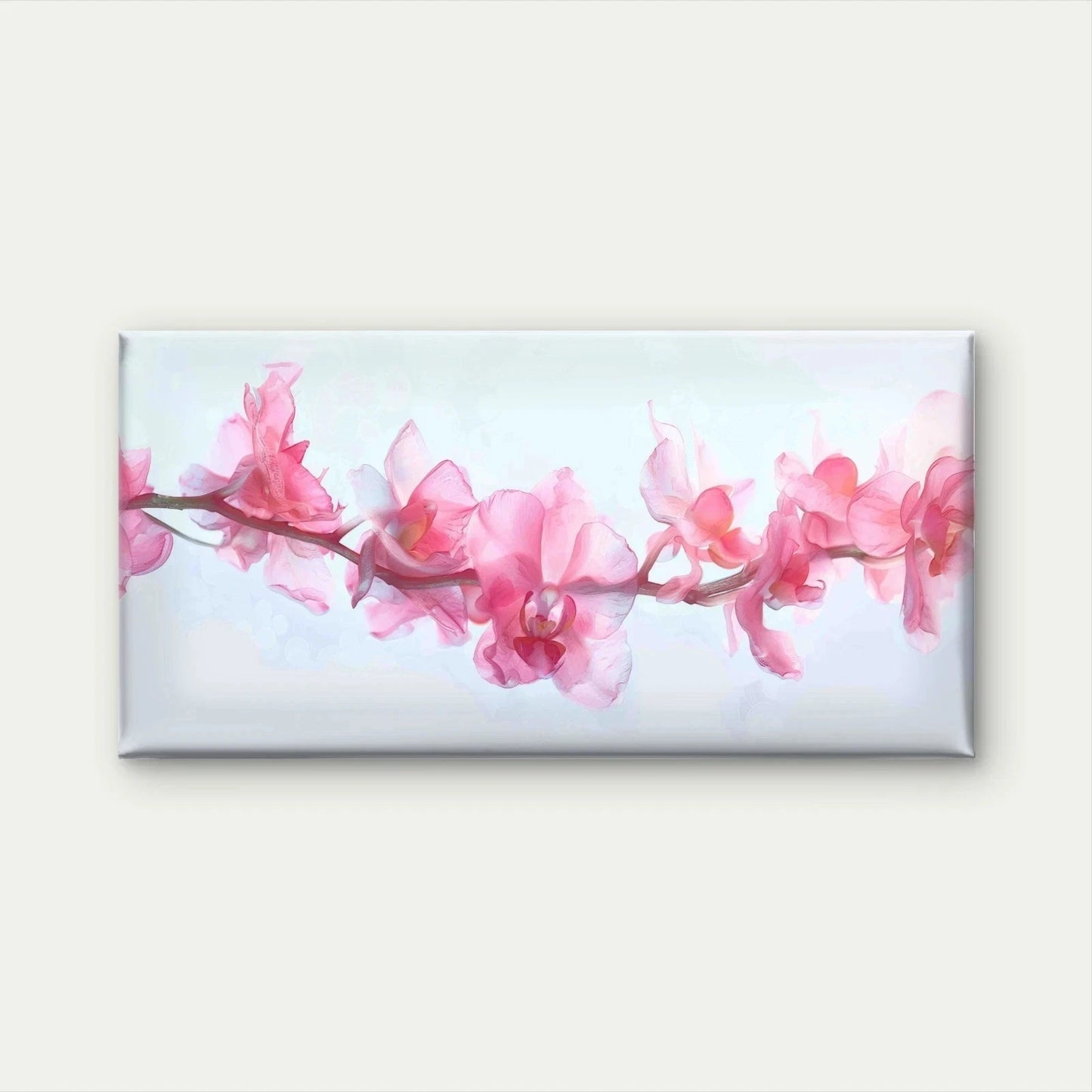 Beautiful Pink Orchid Flowers Wall Art Canvas Office Home Room Framed 120x60cm