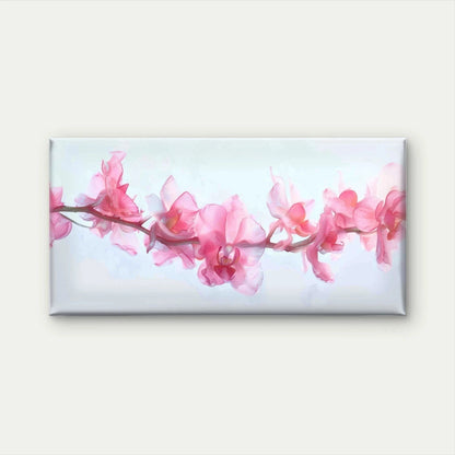 Beautiful Pink Orchid Flowers Wall Art Canvas Office Home Room Framed 120x60cm